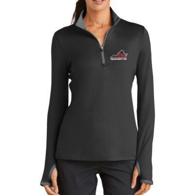 Ladies Dri FIT Stretch 1/2 Zip Cover Up  Thumbnail