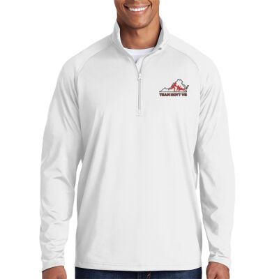 Sport Wick ® Stretch 1/4 Zip Pullover  White Thumbnail