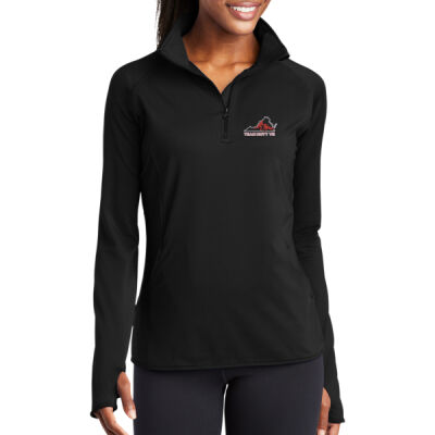 Women's Sport Wick ® Stretch 1/4 Zip Pullover Black Thumbnail