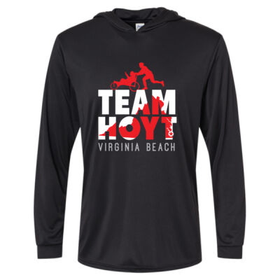 Bahama Performance Hooded Long Sleeve T-Shirt Black Thumbnail